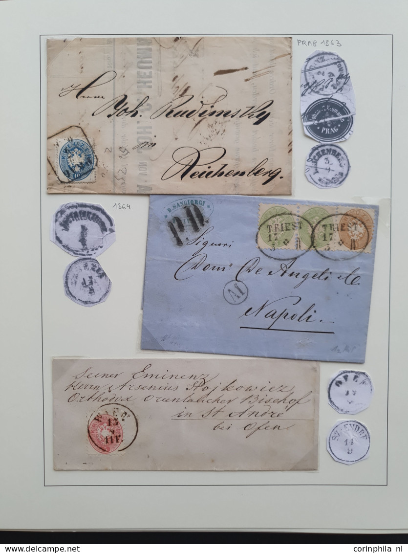 1860/1884 Austro-Hungarian Empire specialised collection including postmarks, shades and perforation types on the Coat o