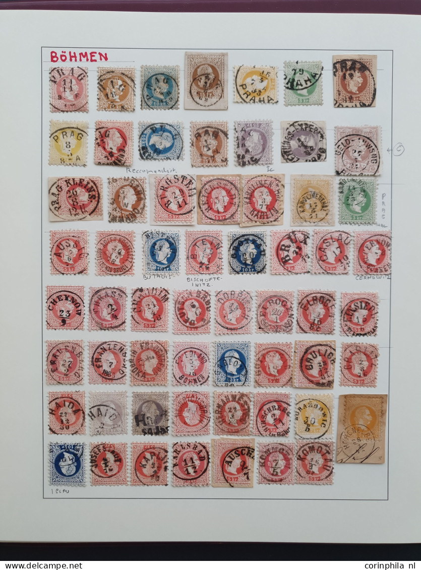 1860/1884 Austro-Hungarian Empire specialised collection including postmarks, shades and perforation types on the Coat o