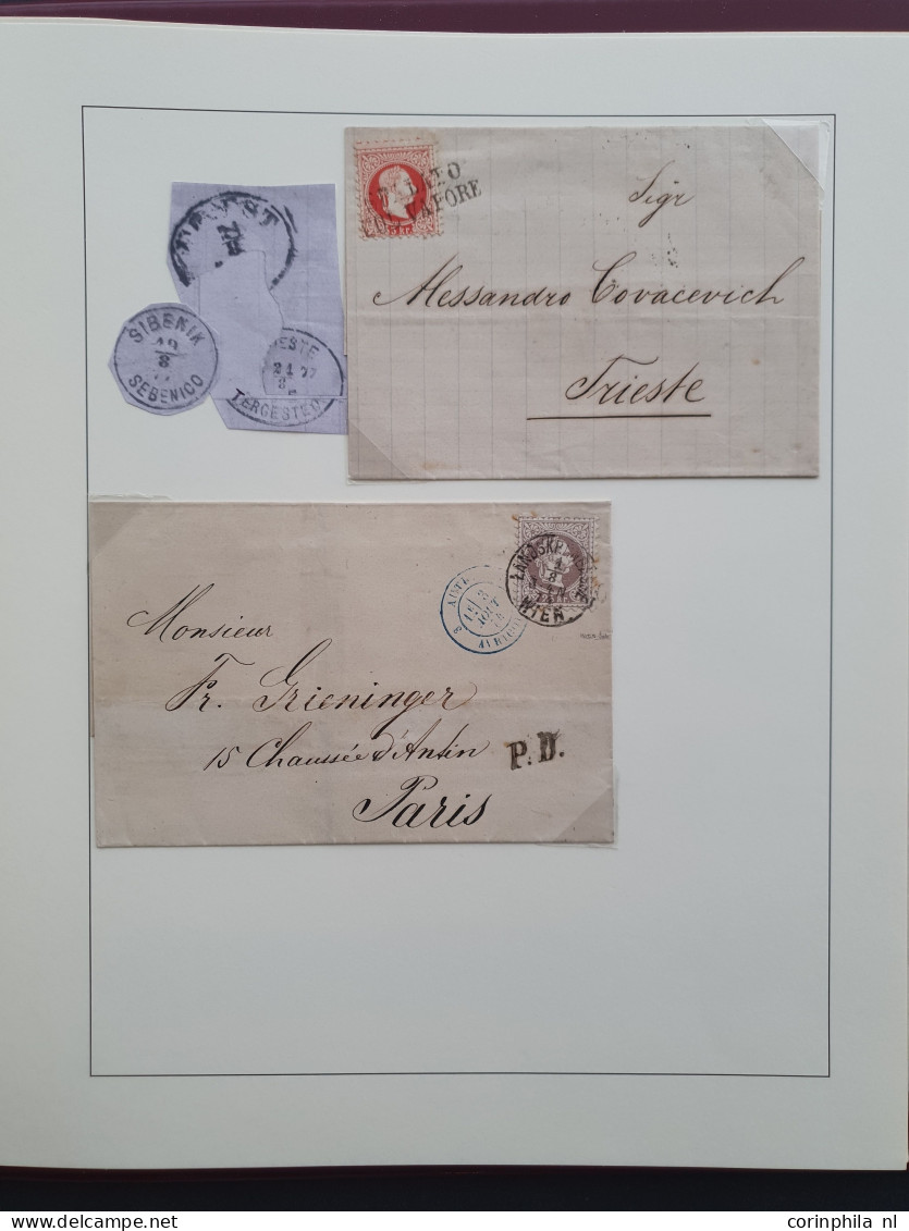 1860/1884 Austro-Hungarian Empire specialised collection including postmarks, shades and perforation types on the Coat o