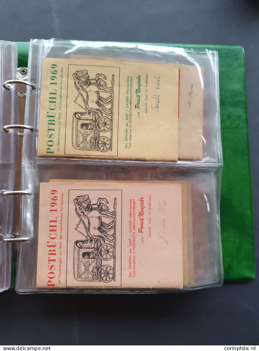 1830-1980, collection of Postbüchel - booklets distributed by postmen at New Year to generate extra income -, approx. 29