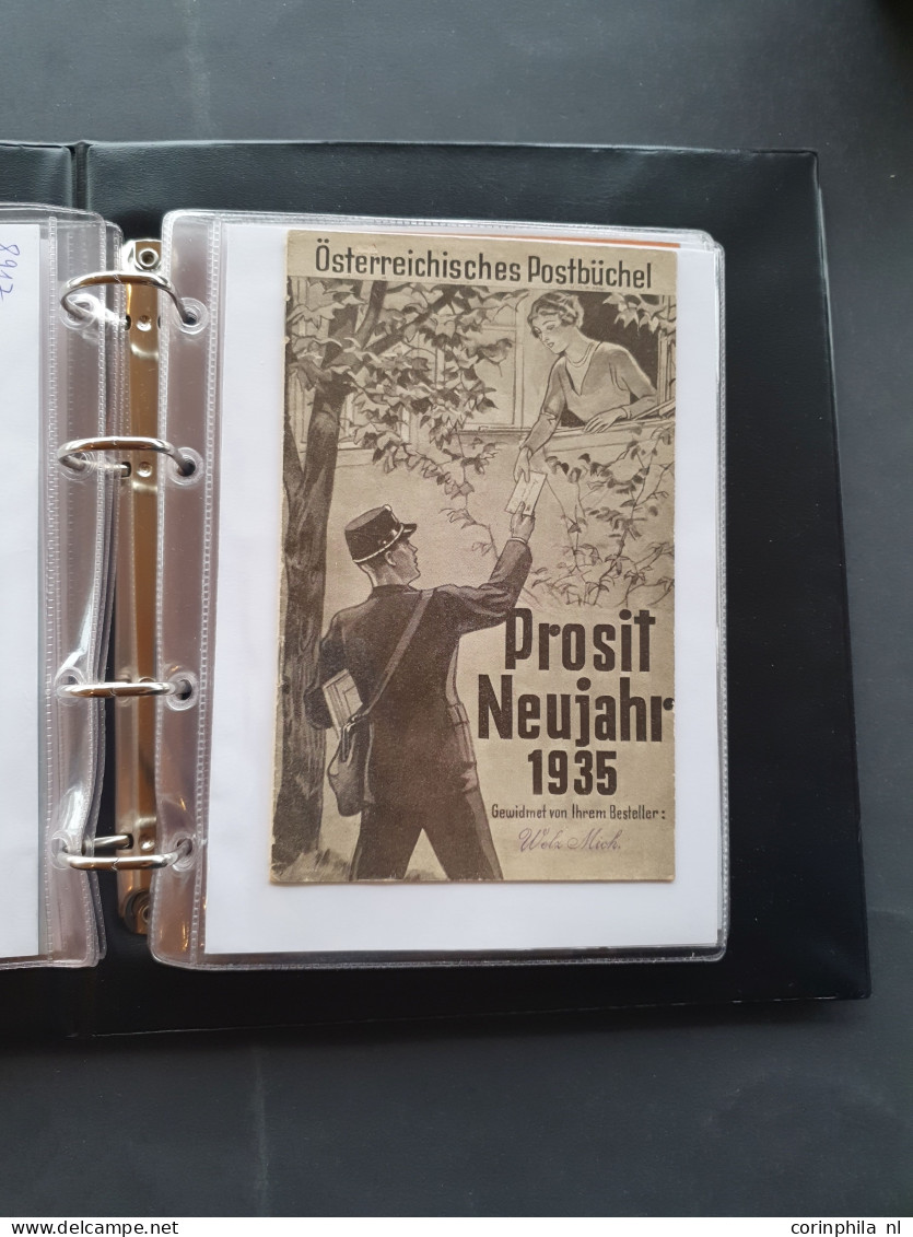 1830-1980, collection of Postbüchel - booklets distributed by postmen at New Year to generate extra income -, approx. 29