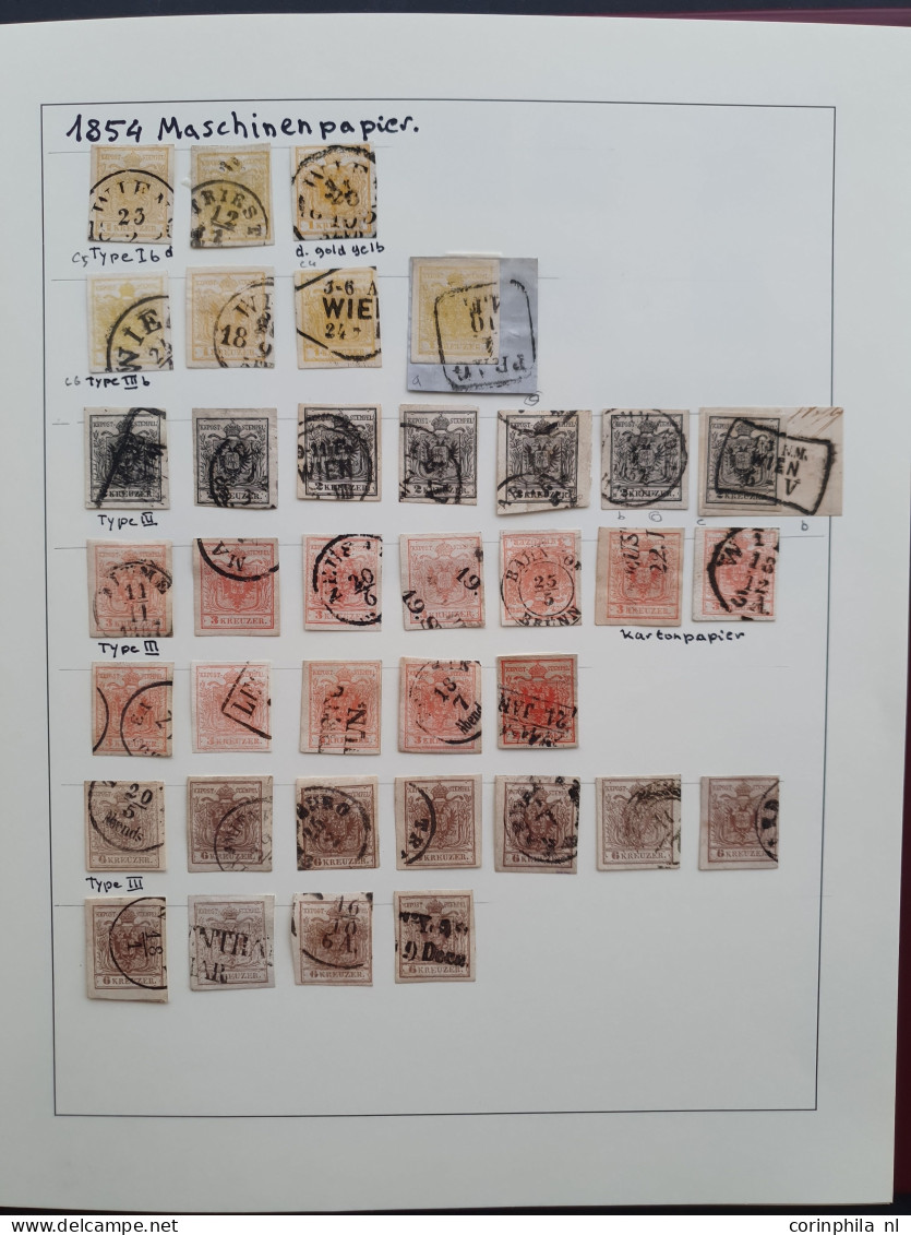 1850/1858 Austro-Hungarian Empire specialised collection including postmarks with good strikes, types etc. with many bet