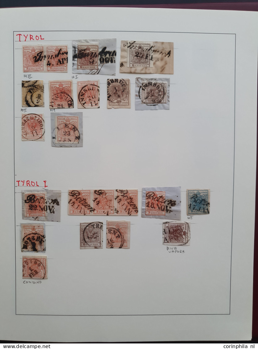 1850/1858 Austro-Hungarian Empire specialised collection including postmarks with good strikes, types etc. with many bet