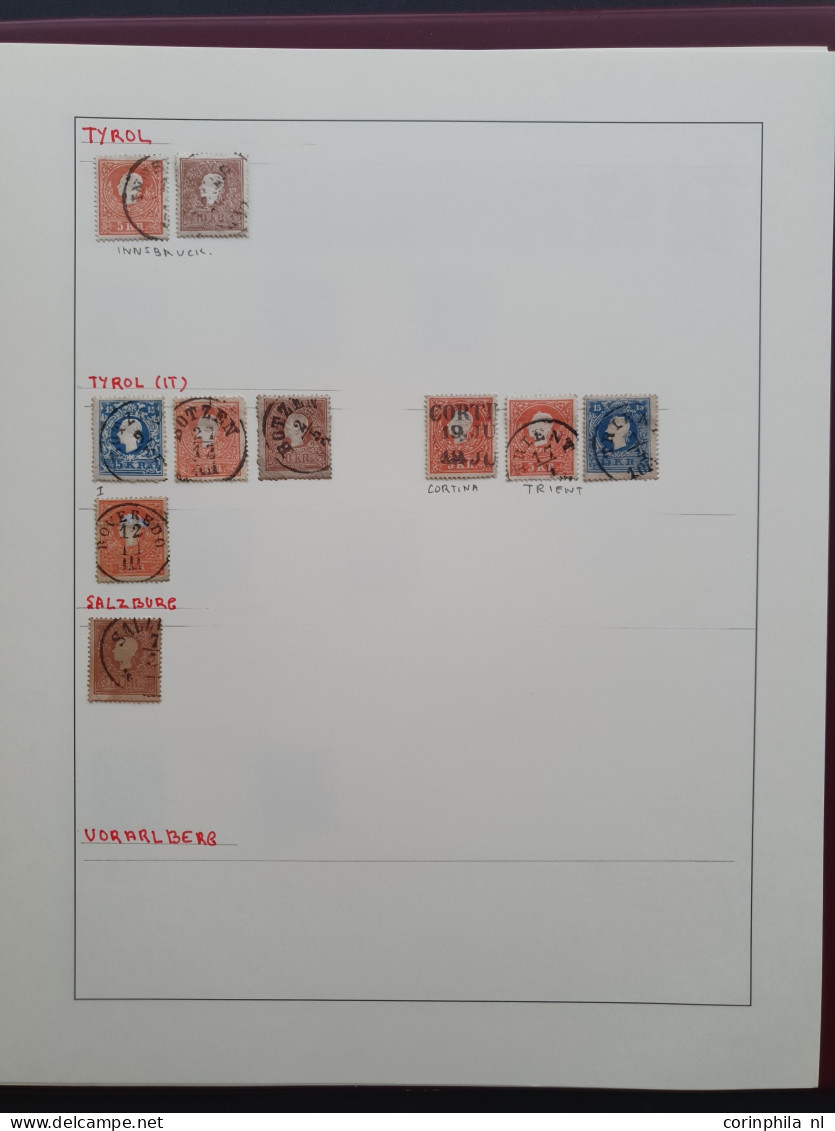 1850/1858 Austro-Hungarian Empire specialised collection including postmarks with good strikes, types etc. with many bet