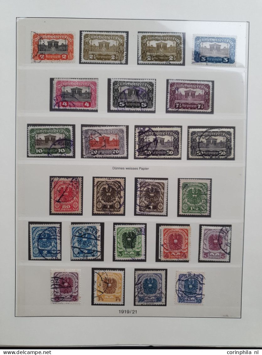 1918/1938 specialised collection, used and */** with better items, airmail sets, both Wipa stamps on fragment, postal hi