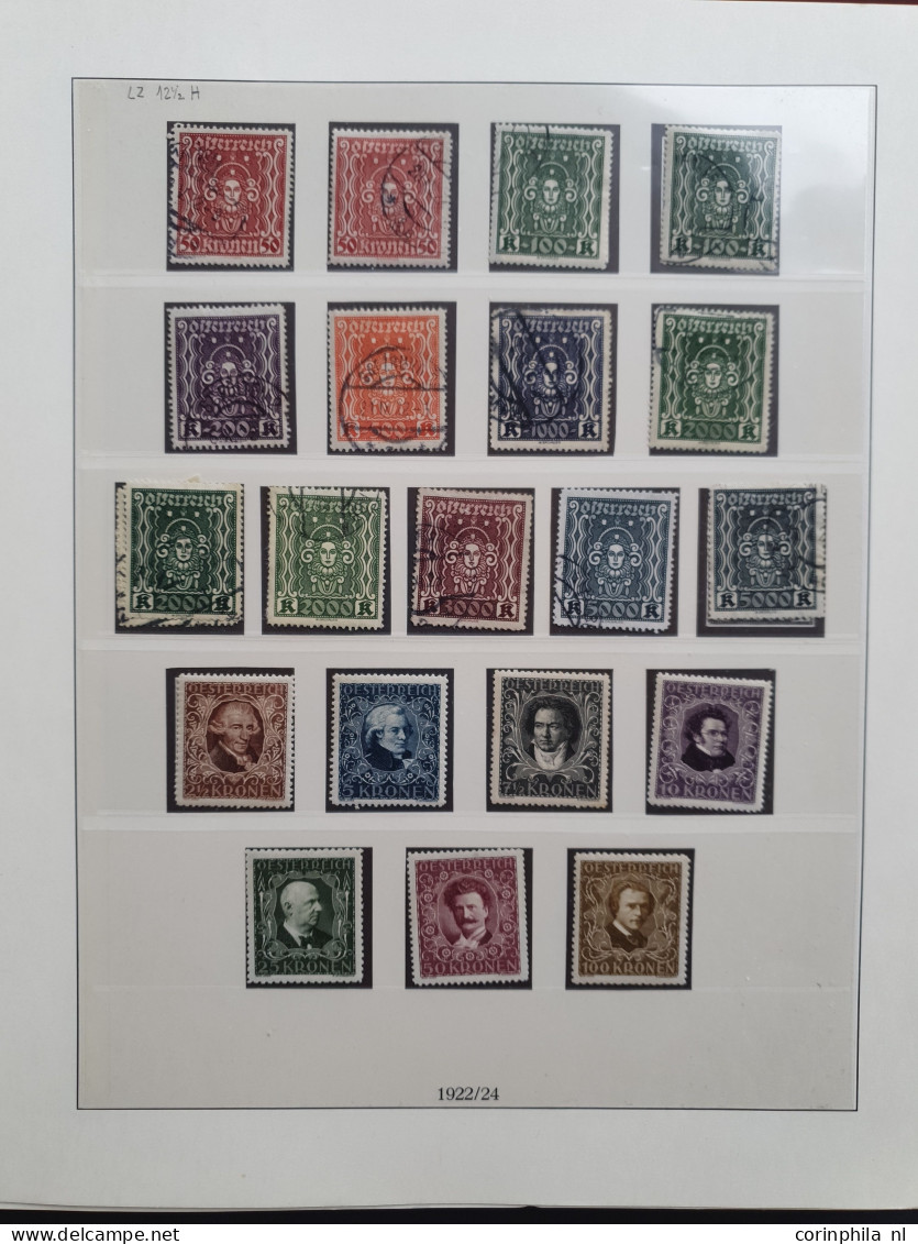 1918/1938 specialised collection, used and */** with better items, airmail sets, both Wipa stamps on fragment, postal hi