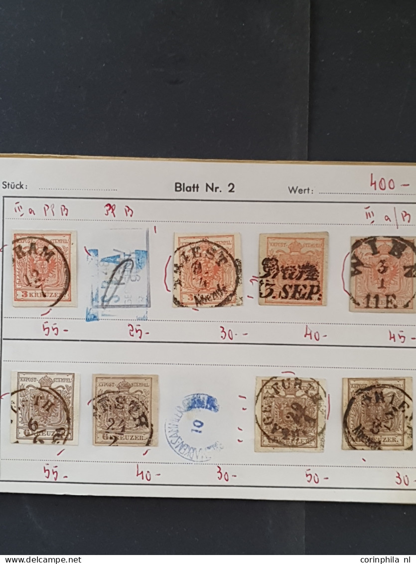 1850/1930 Approval Booklets (approx.22) With A Large Number Of The First And Second Emission In Small Box  - Sonstige & Ohne Zuordnung