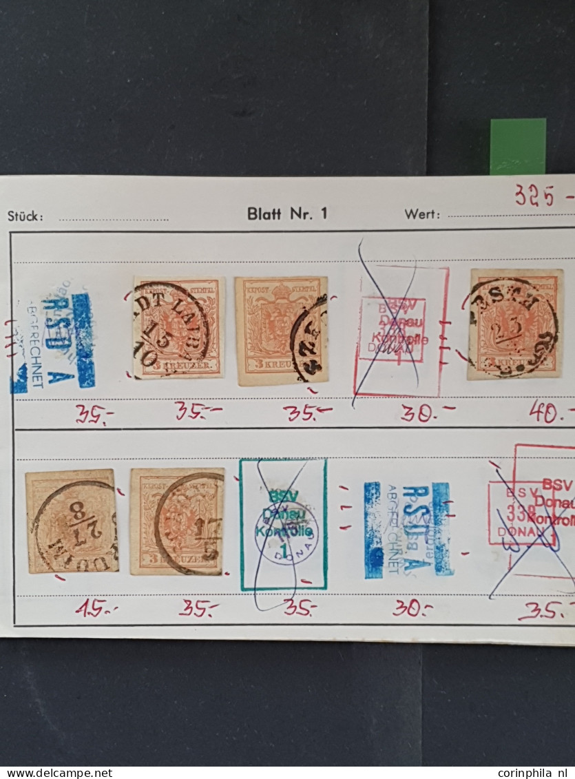 1850/1930 approval booklets (approx.22) with a large number of the first and second emission in small box 