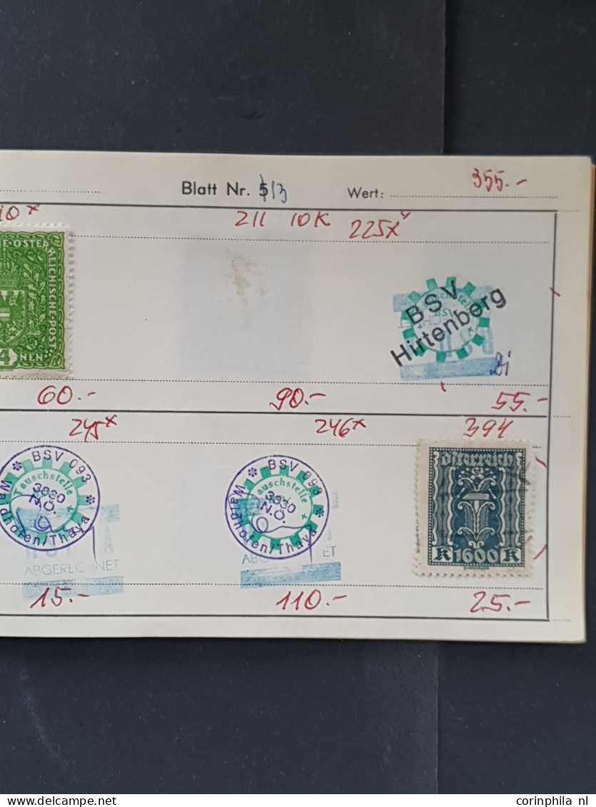 1850/1930 approval booklets (approx.22) with a large number of the first and second emission in small box 