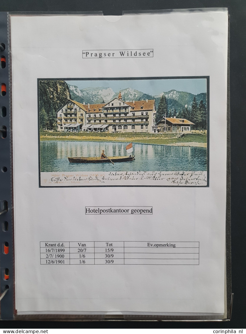 Cover 1895-1940c. Hotelpost (approx. 90 covers) including Mendelhof, Schluderbach, Franzenshöhe, Solden, Karersee, Trafo