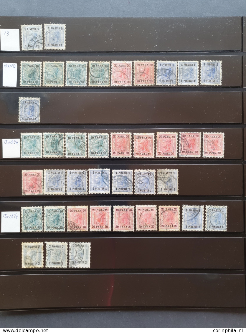 1863/1918 collection including postmarks on Lombardy Venetia and Austria (used abroad), many duplicates with perforation