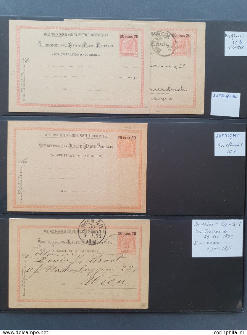 1863/1918 collection including postmarks on Lombardy Venetia and Austria (used abroad), many duplicates with perforation