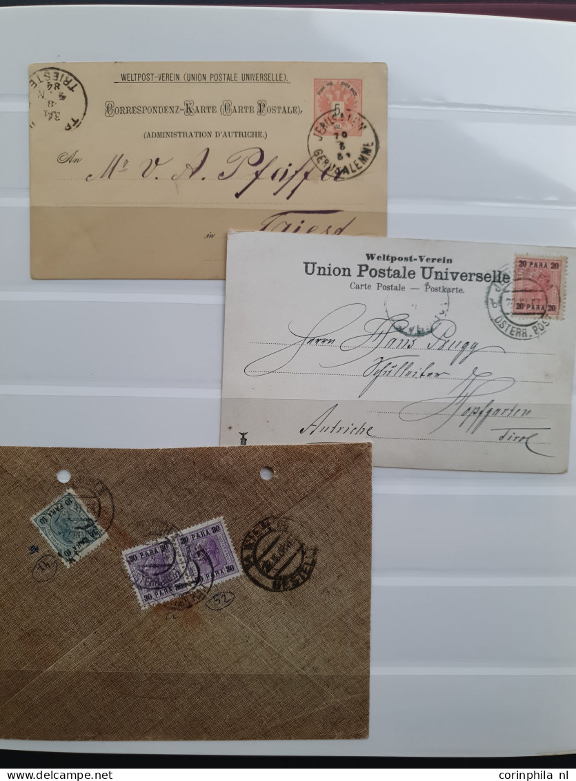 1867/1914 Specialised Collection Including Postmarks Of The Austrian Post Offices In Levant And Crete Sorted With Better - Levant Autrichien