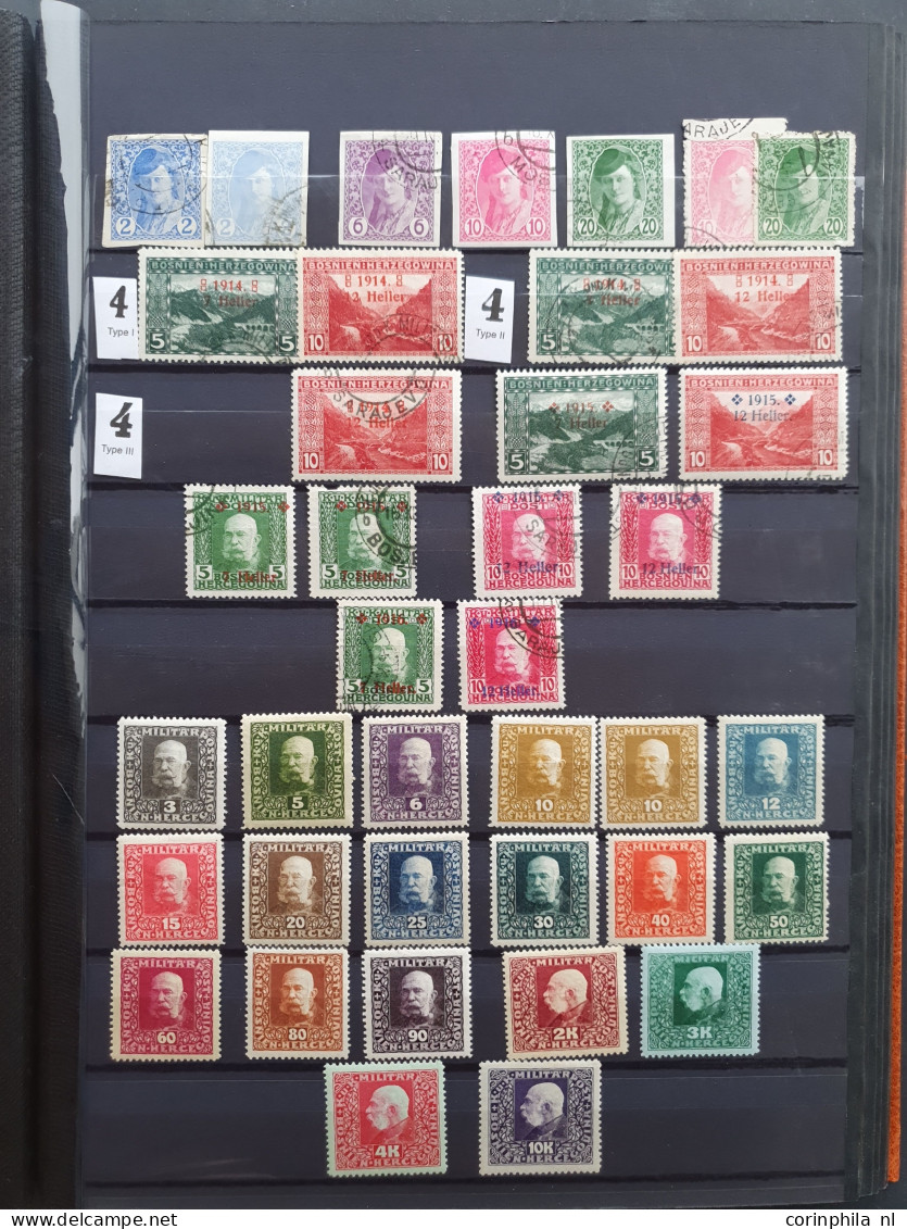 1879/1918 specialised collection with better items, arms, perforations (including Coleman), postmarks, imperfs and feldp