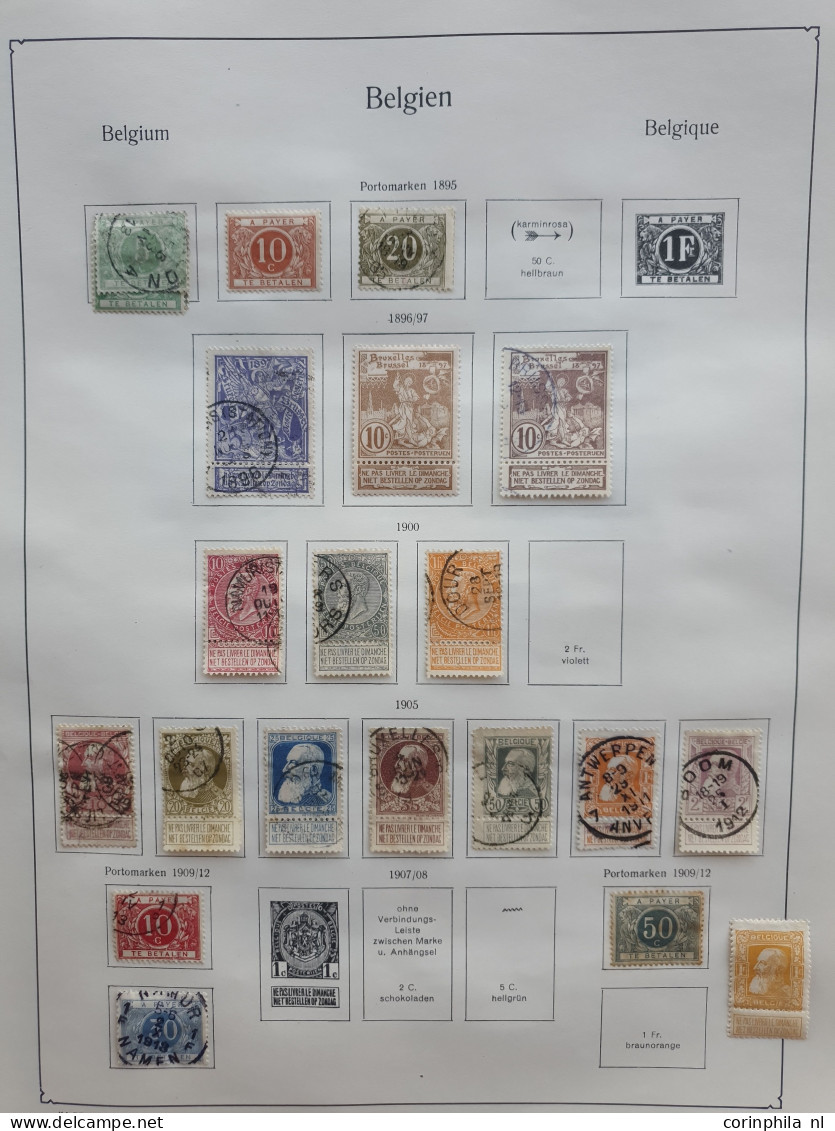 1849/1938 collection used and * with many better items and sets incl. 5 fr. Leopold, 5 franken, Orval sets, Madonna, rai