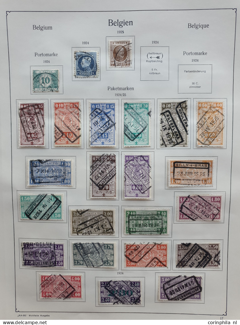 1849/1938 collection used and * with many better items and sets incl. 5 fr. Leopold, 5 franken, Orval sets, Madonna, rai