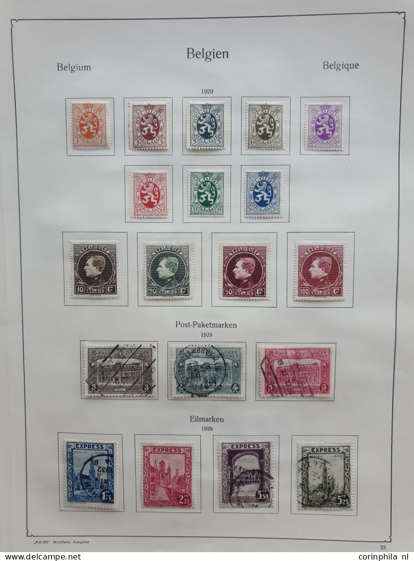 1849/1938 collection used and * with many better items and sets incl. 5 fr. Leopold, 5 franken, Orval sets, Madonna, rai