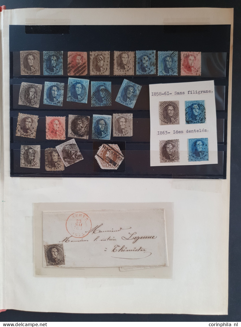 1849/1960 Collection Mosly Used Including Many King Leopold Stamps In Stockbook - Other & Unclassified