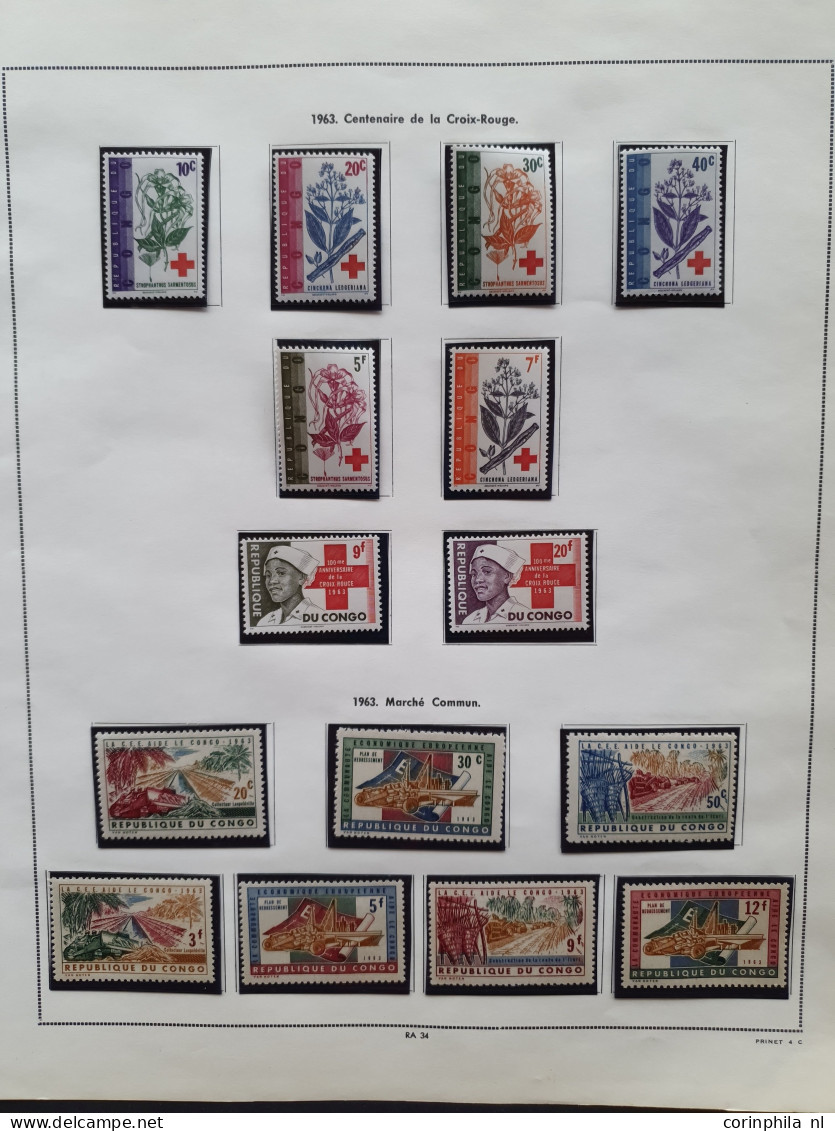 1886/1966 collection with Ruanda-Urundi, Burundi and Rwanda mostly */** with better sets and miniature sheets in Prinet 