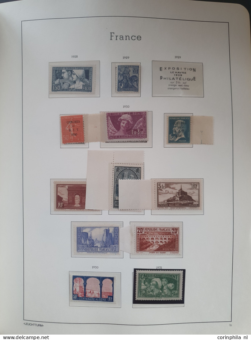 1877/2002 collection mostly ** with many better items e.g. Merson, Orphans, Mineraline (Semeuse), 5 fr. Sage, caisse d'A