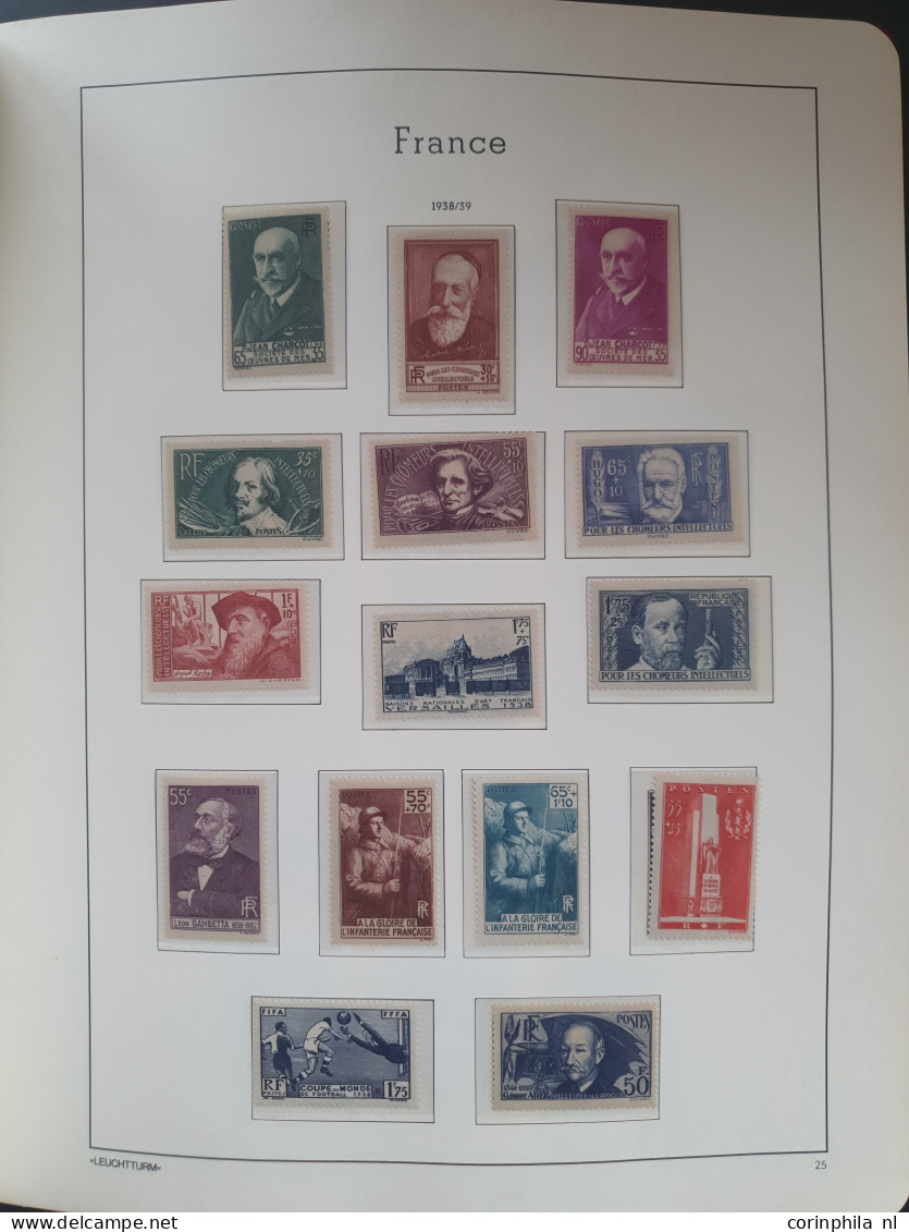 1877/2002 collection mostly ** with many better items e.g. Merson, Orphans, Mineraline (Semeuse), 5 fr. Sage, caisse d'A