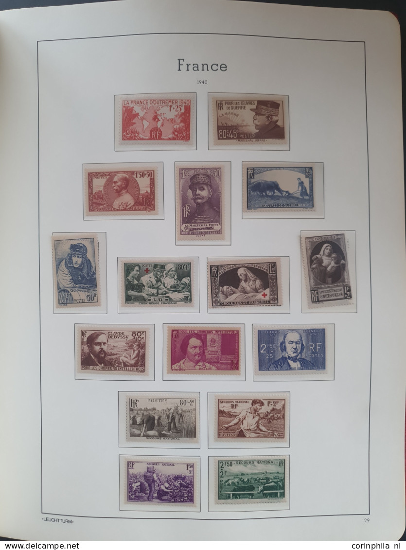 1877/2002 collection mostly ** with many better items e.g. Merson, Orphans, Mineraline (Semeuse), 5 fr. Sage, caisse d'A