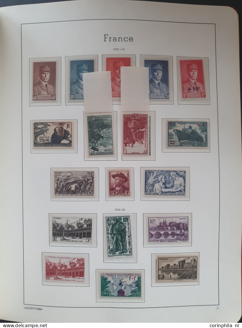 1877/2002 collection mostly ** with many better items e.g. Merson, Orphans, Mineraline (Semeuse), 5 fr. Sage, caisse d'A