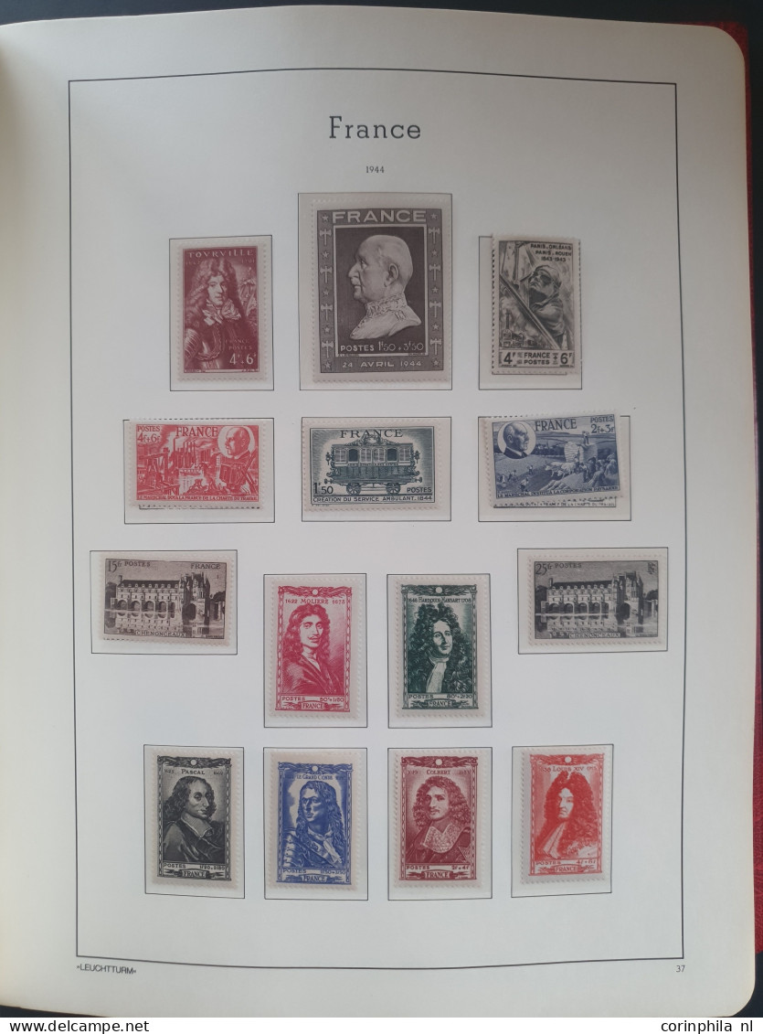 1877/2002 collection mostly ** with many better items e.g. Merson, Orphans, Mineraline (Semeuse), 5 fr. Sage, caisse d'A