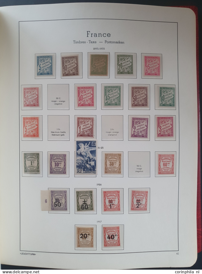 1877/2002 collection mostly ** with many better items e.g. Merson, Orphans, Mineraline (Semeuse), 5 fr. Sage, caisse d'A