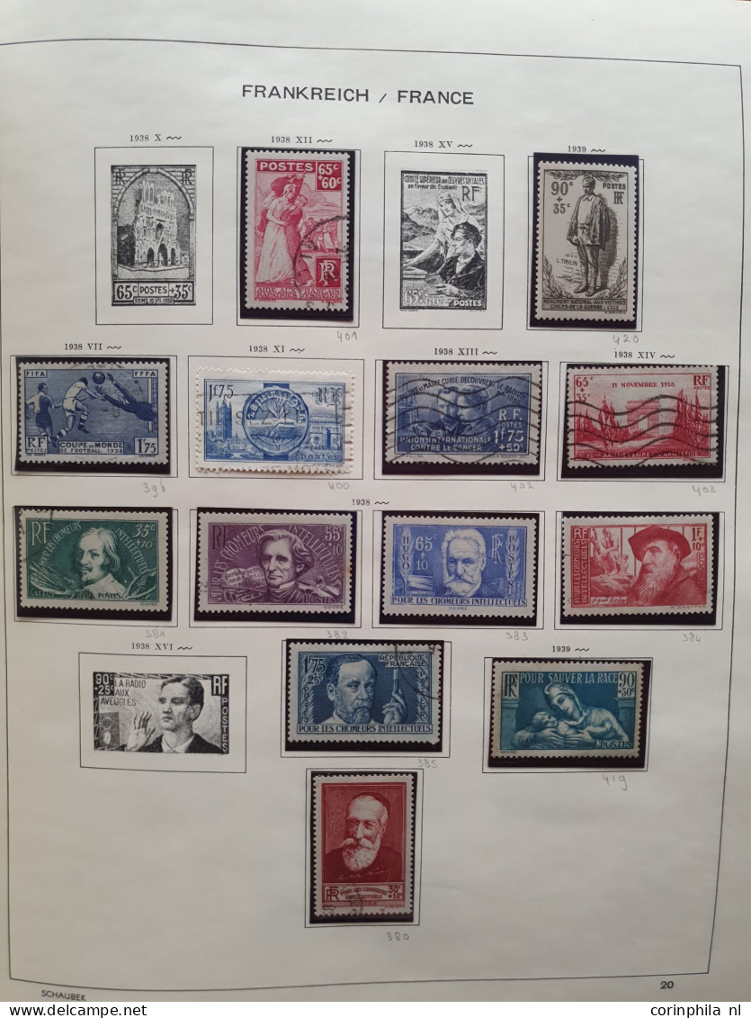 1849/2009 collection used and from 1939 onwards mostly */**, high face value! with many extra miniature sheets and about