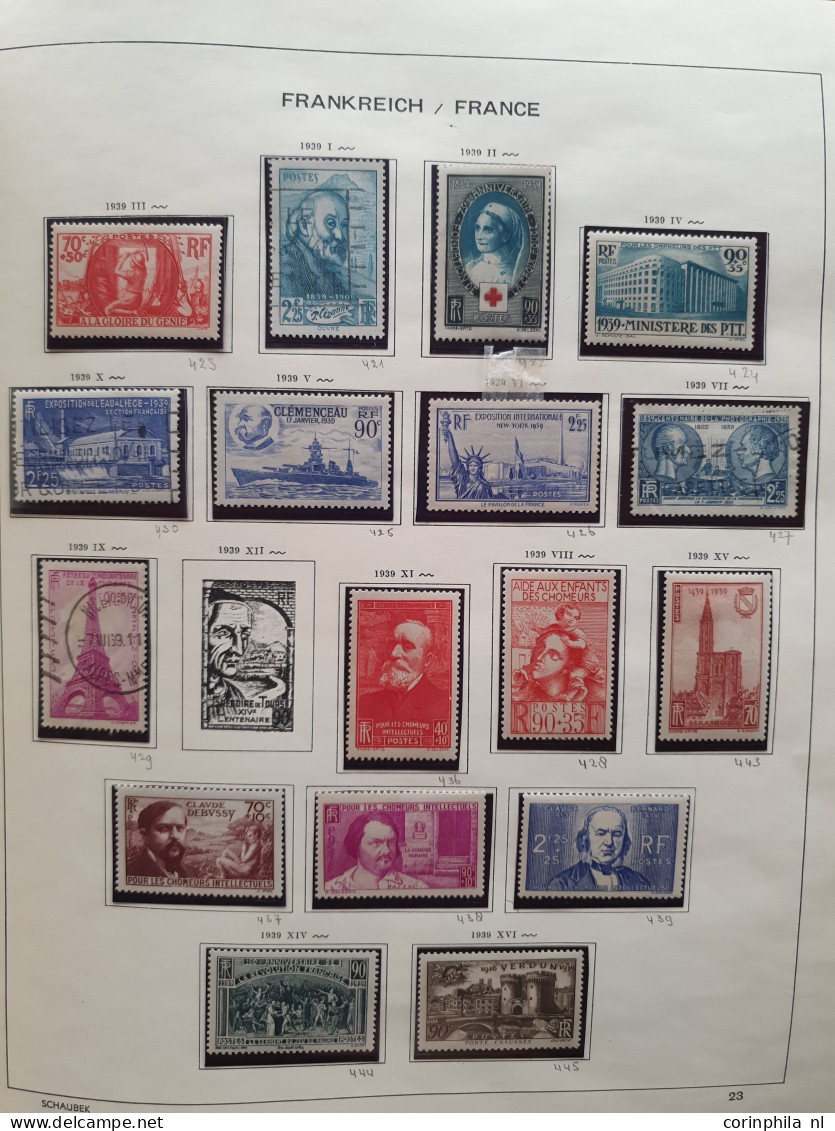 1849/2009 collection used and from 1939 onwards mostly */**, high face value! with many extra miniature sheets and about