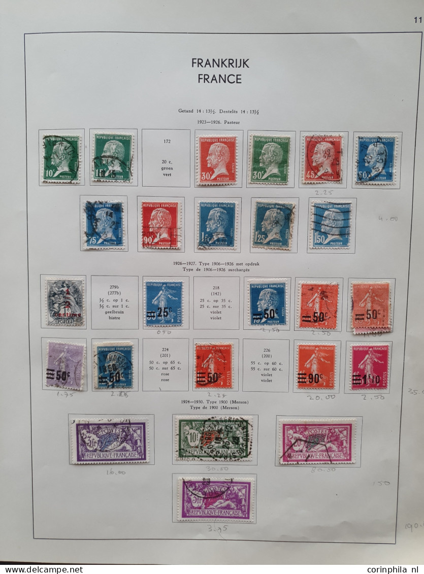 1849/2003 collection used and */** with better items (incl. Yv. no 33) Face value, miniature sheets and booklets in 2 Da