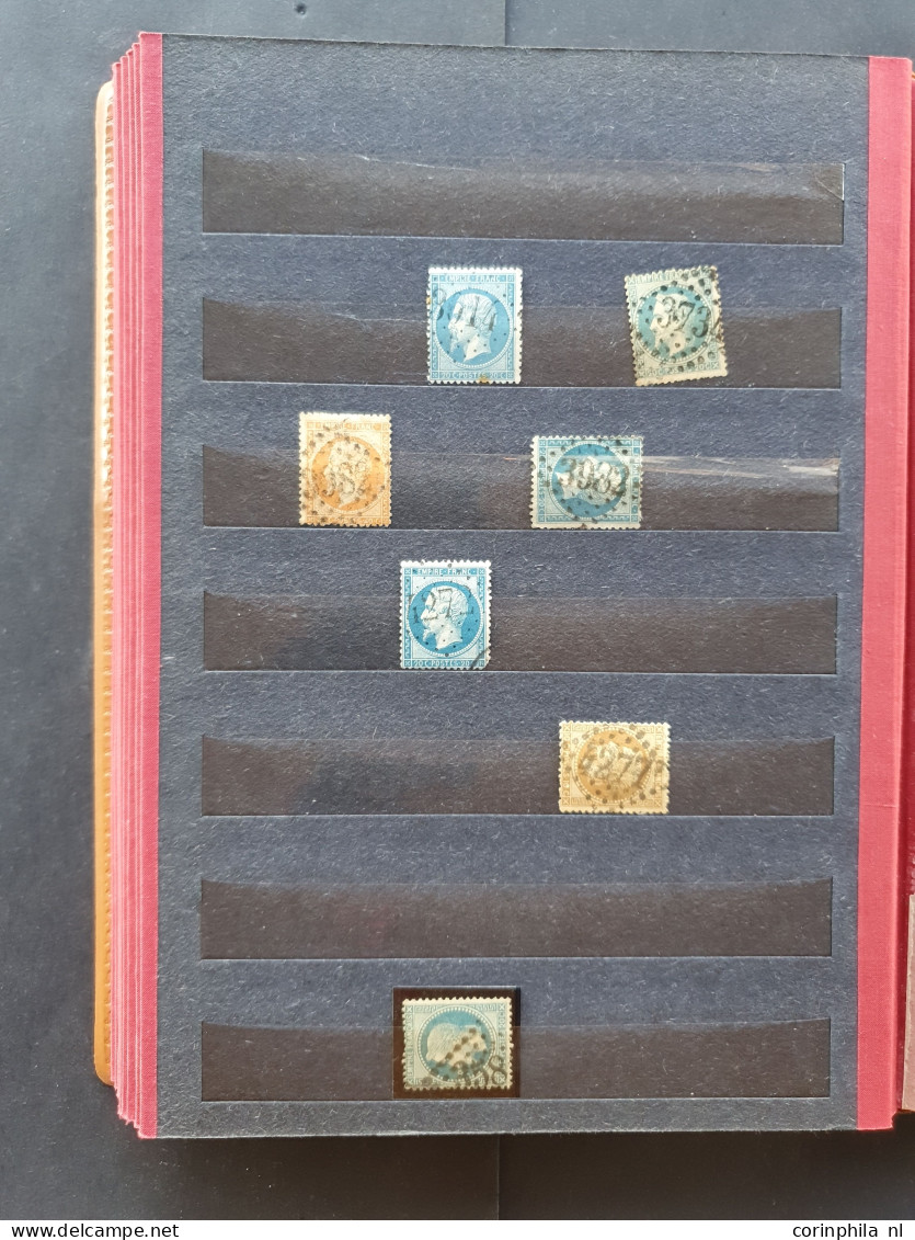 1855c. onwards mainly postmarks (totally ca. 350 ex.) including gros and petit chiffres in small stockbook