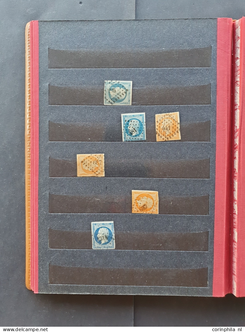 1855c. onwards mainly postmarks (totally ca. 350 ex.) including gros and petit chiffres in small stockbook