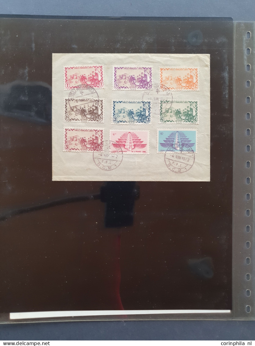 1839-1943 collection */** and used with better items including postmarks on France stamps (used abroad), Millesimes, per