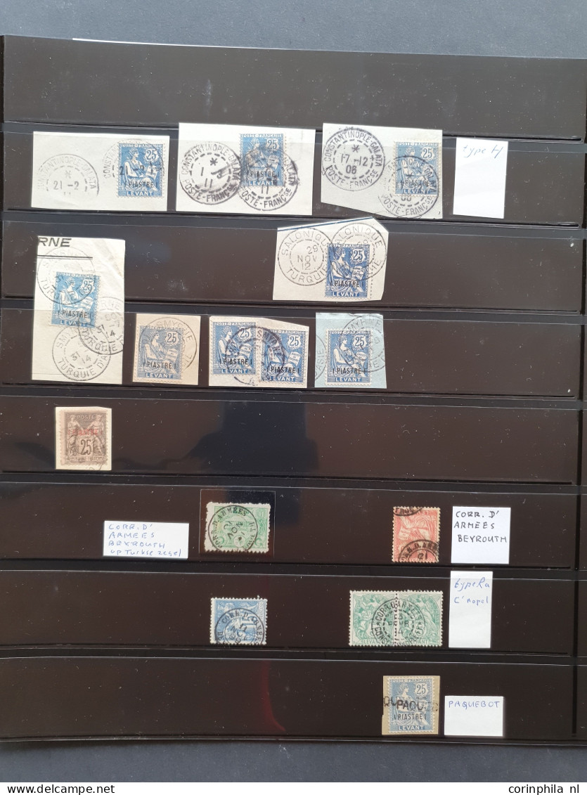 1839-1943 collection */** and used with better items including postmarks on France stamps (used abroad), Millesimes, per