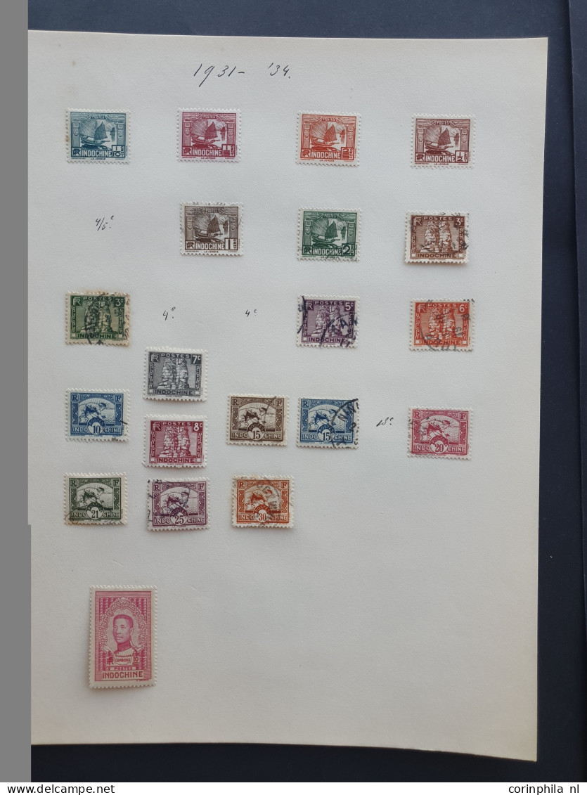 1892/1940c. collection used and * with better items and sets on album leaves in folder 