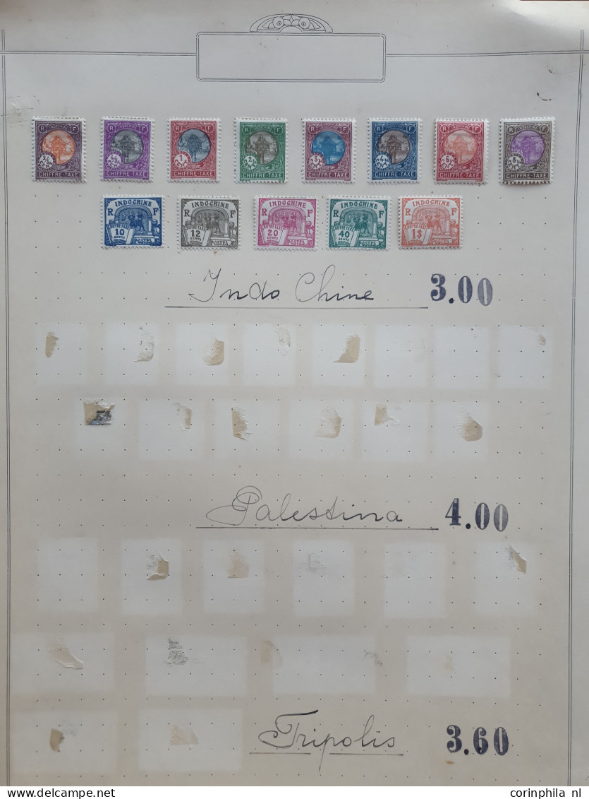 1892/1940c. collection used and * with better items and sets on album leaves in folder 