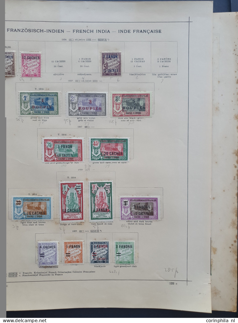 1892/1940c. collection used and * with better items and sets on album leaves in folder 