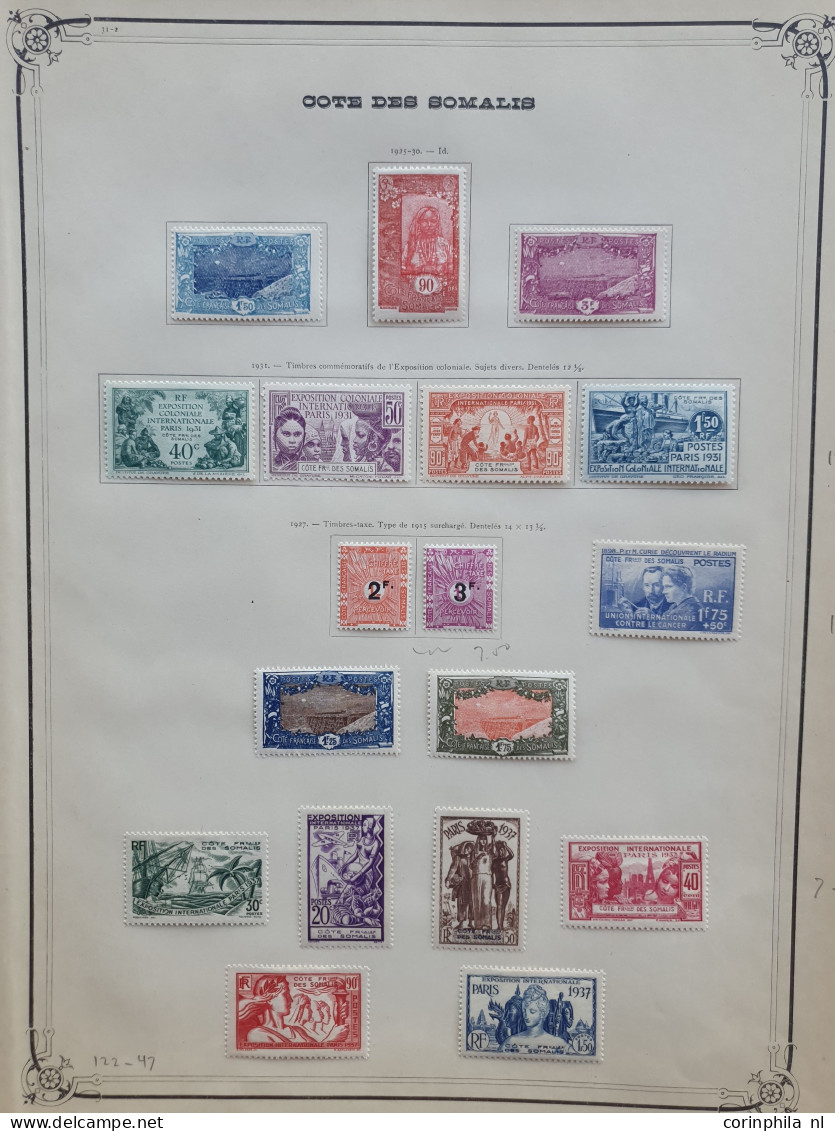 1894/1940c. collection used and * with better items and sets on album leaves in folder 