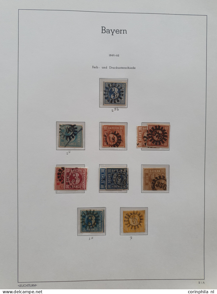 1851/1900 Extensive Collection Mostly Used With Many Better Item In Good Quality Including Baden Mi. No. 21, Bayern Almo - Other & Unclassified