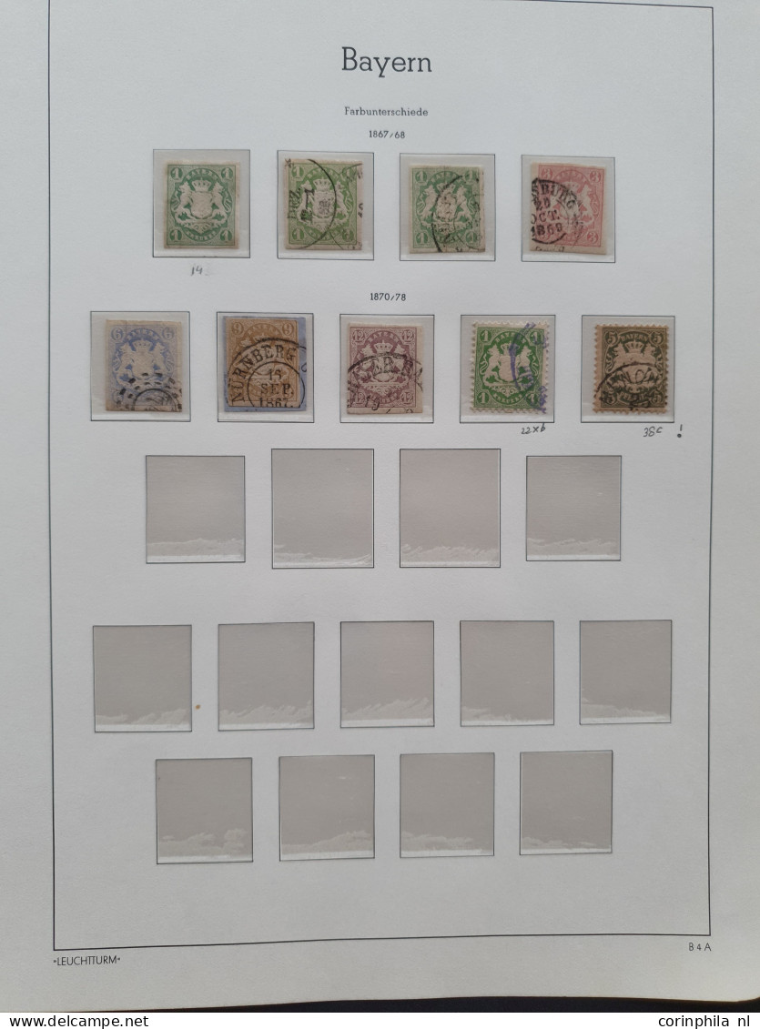 1851/1900 extensive collection mostly used with many better item in good quality including Baden Mi. no. 21, Bayern almo