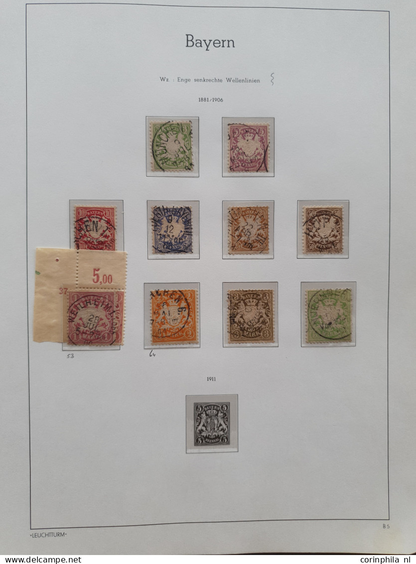 1851/1900 extensive collection mostly used with many better item in good quality including Baden Mi. no. 21, Bayern almo