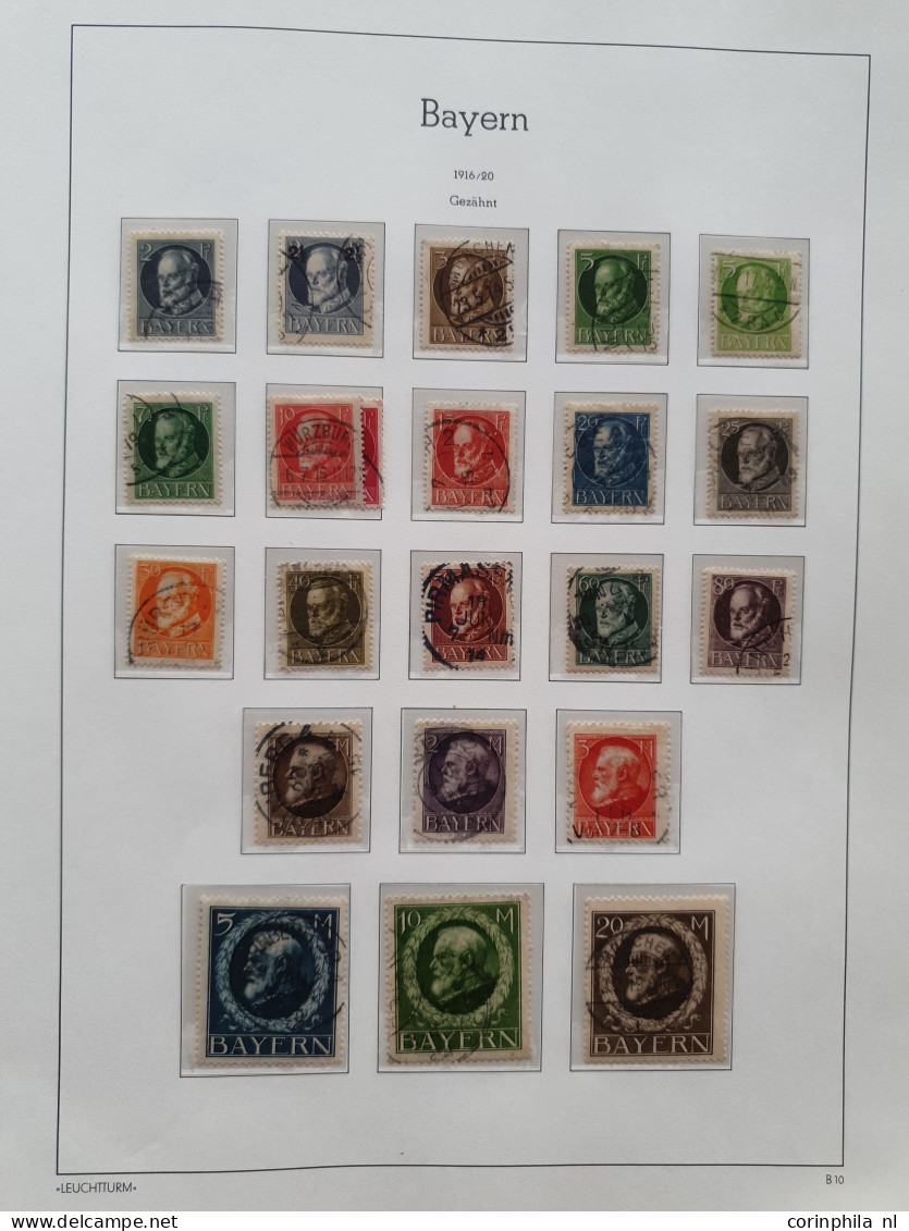 1851/1900 extensive collection mostly used with many better item in good quality including Baden Mi. no. 21, Bayern almo