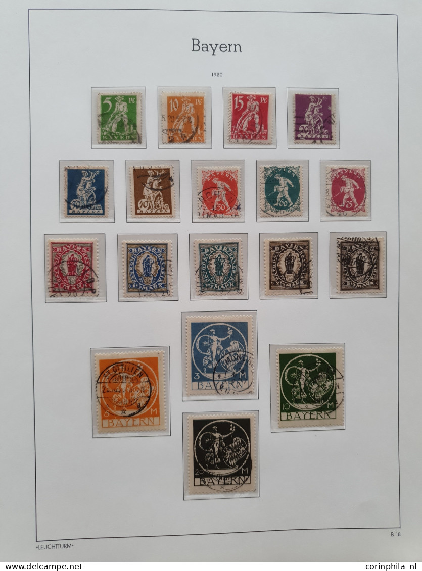 1851/1900 extensive collection mostly used with many better item in good quality including Baden Mi. no. 21, Bayern almo