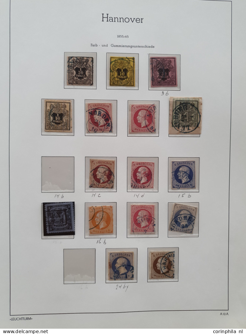 1851/1900 extensive collection mostly used with many better item in good quality including Baden Mi. no. 21, Bayern almo