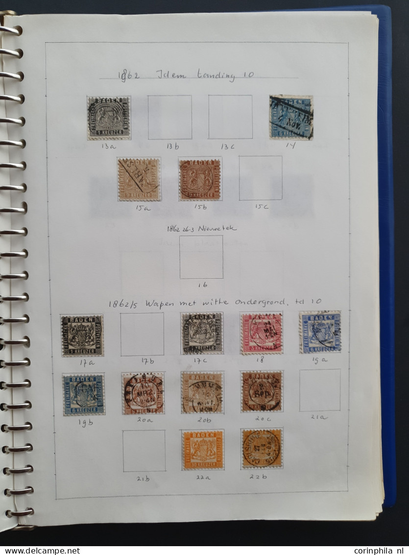 1851c. onwards collection with many better items (partly in mixed quality and some forgeries) in binder and folder