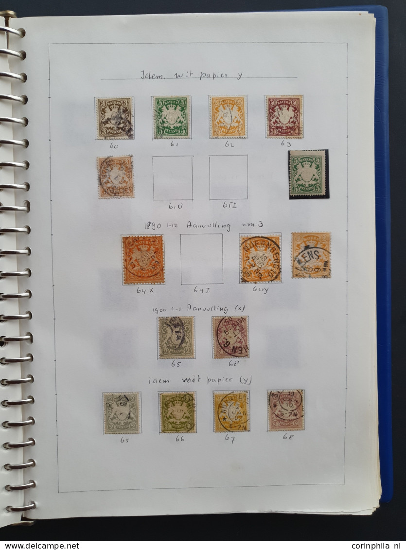 1851c. onwards collection with many better items (partly in mixed quality and some forgeries) in binder and folder