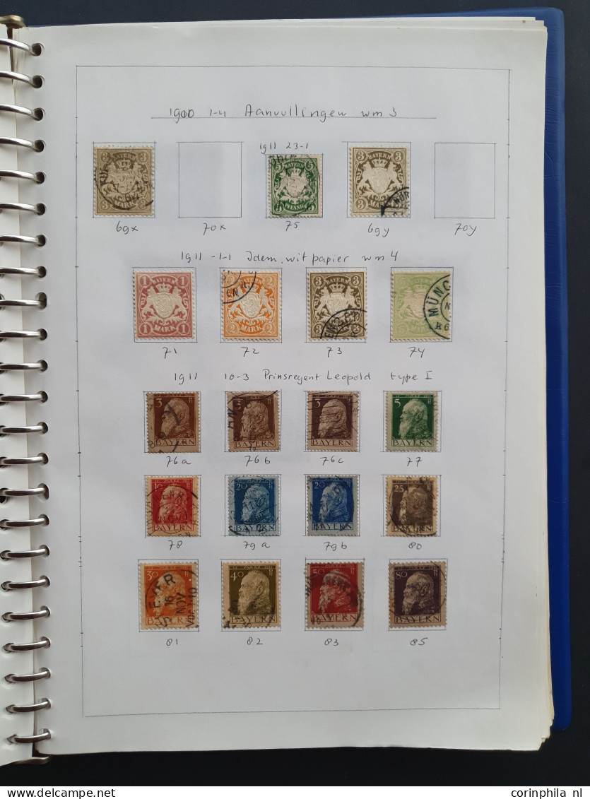 1851c. onwards collection with many better items (partly in mixed quality and some forgeries) in binder and folder