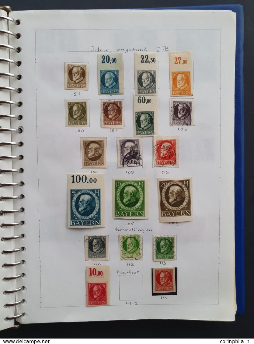 1851c. onwards collection with many better items (partly in mixed quality and some forgeries) in binder and folder